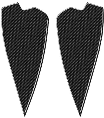 ATNVSJ Side Splashboard Decoration Patch Stickers Compatible for Alfa Romeo Giulia 2017-2021 Carbon Fiber car Interior Accessories