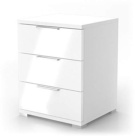 Gotagee Nachttisch Aktenschrank 46x42x60cm Beistellschrank Kommode Aufbewahrungsschrank Mit 3 Schubladen