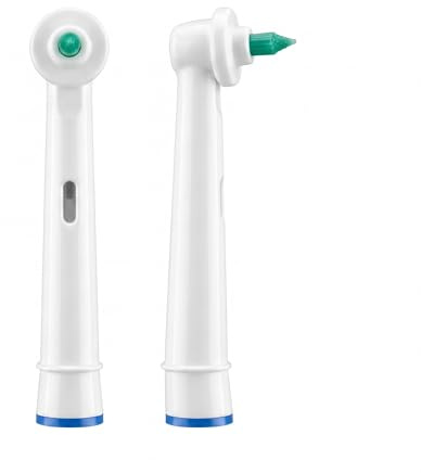 Xevtrak - Cabezales de cepillo interdental de repuesto, compatible con Oral-B, cepillo de dientes para limpieza profunda del espacio interdental, aparatos dentales e implantes, lote de 2 blancos