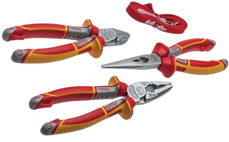 NWS 782 VDE Combined Tool, Multi-Colour, Set of 3 Piece