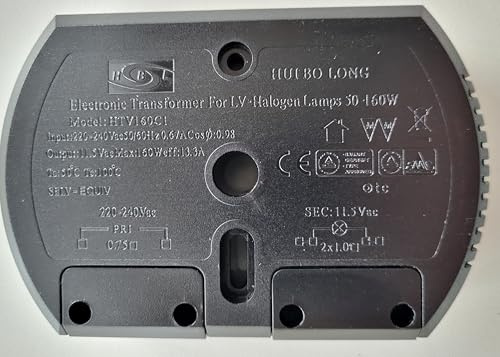 Eaglerise SET160CK - Transformador para halógenos (160 vatios, regulable, forma redonda)