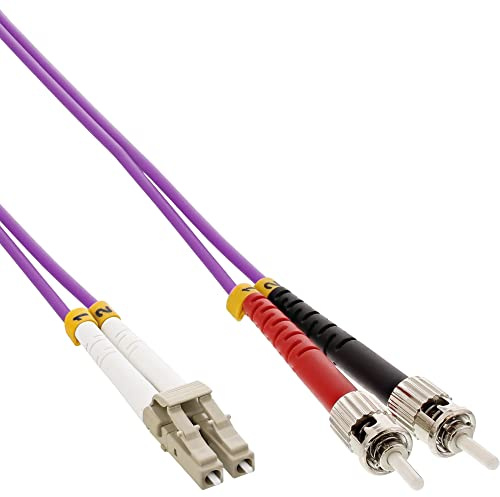 InLine 15m, LC/St câble de Fibre Optique OM4 Violet