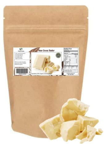 0,5 kg certifierad ekologisk kakaosmör, ren, rå, obearbetad. Otrolig kvalitet och doft. Använd för lotion, kräm, läppbalsam, olja, pinne eller kroppssmör. Ekologiskt odlad, NON-GMO av SaaQin® av
