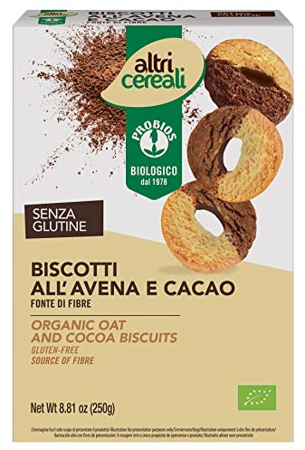 Probios Galletas de avena y cacao - 8 paquetes de 250 g
