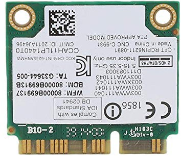 ASHATA Carte WiFi, Carte sans Fil WiFi pour Centrino Advanced-N 6235ANHMW, Carte réseau sans Fil Double Bande 2.4G/5G 300M Bluetooth 4.0 pour M93Z/M93P