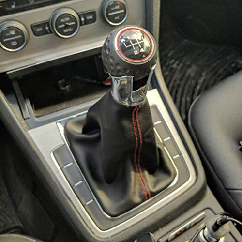 Hacreyatu 5 Gang Schaltknauf für VW Golf 7 Mk7 GTI GTD 2013 2014 2015-2018 | mit Staubdichte Abdeckung