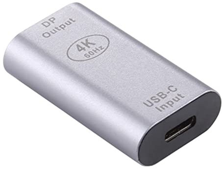 INNOV8 USB-C tipo C hembra a Displayport DP hembra adaptador de aleación de aluminio