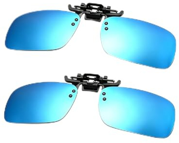 Polariserade clip-on solglasögon anti-bländning körglasögon för receptbelagda glasögon, gRÖN,