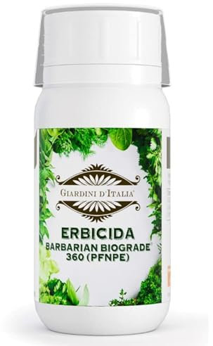 GIARDINI D'ITALIA - Erbicida Diserbante Totale ad Azione Sistemica per il Controllo di Graminacee e Dicotiledoni, Diserbante in Formula Idrosolubile Contro Piante Infestanti a Base di Glisofate, 250ml