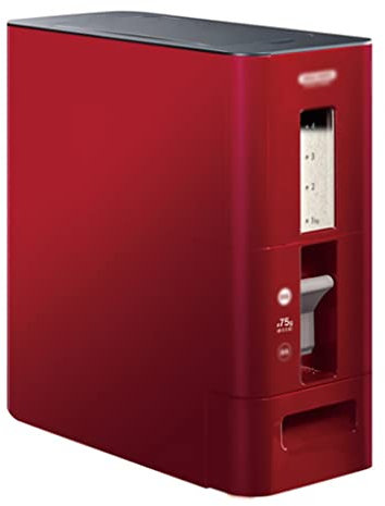 QHLOM Cereal Dispenser Countertop Cereal Dispenser，Oatmeal Dispenser Container With Each Dispensing 150/60 G(1 CUPS)-12kgs 26.5 Lb Capacity Preserve Food (Color : Red-6kg)