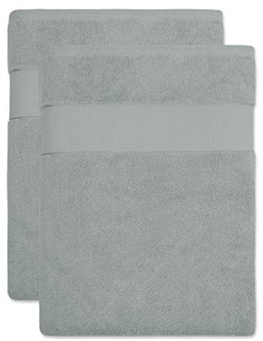 BANANALU Saunatuch XL - XXL 100x180cm Qualität 100% Baumwolle 600g/m2, 2 Stück, Dawn Blue 13-4303, 100x180cm, 600g/m2