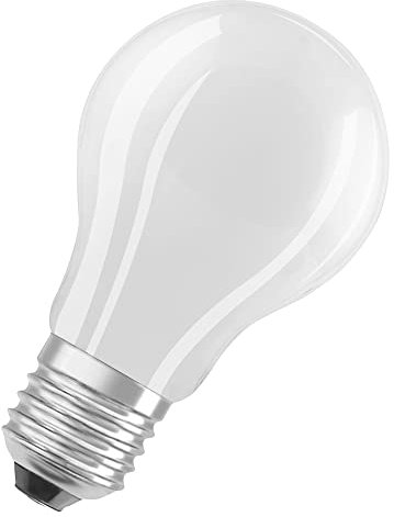 OSRAM LED Stromsparlampe, Matte Birne aus Glas mit E27 Sockel, Warmweiß (3000K), 4 Watt, ersetzt herkömmliche 60W-Leuchtmittel, besonders hohe Energieeffizienz und stromsparend, 1er-Pack