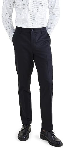 Dockers Signature Stain Defender Slim Creased, Pantaloni Uomo, Beautiful Black, 32W / 30L
