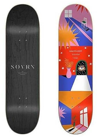 Jart Touch 8.25x31.85 Sovrn Deck Skateboard, Mehrfarbig (Mehrfarbig), Einheitsgröße