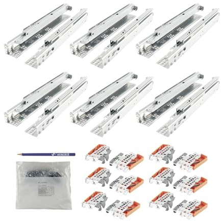 Blum Tandem plus Blumotion Vollauszug 560H, 520mm mit Kupplung für 6 Schubladen