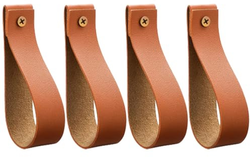 Angoily Ganci a Parete in Pelle Stile Bohémien Supporto Multifunzionale Per Bastone Porta Asciugamani E Decorazione Per Bagno Cucina Camera Da Letto Dimensioni Compatte