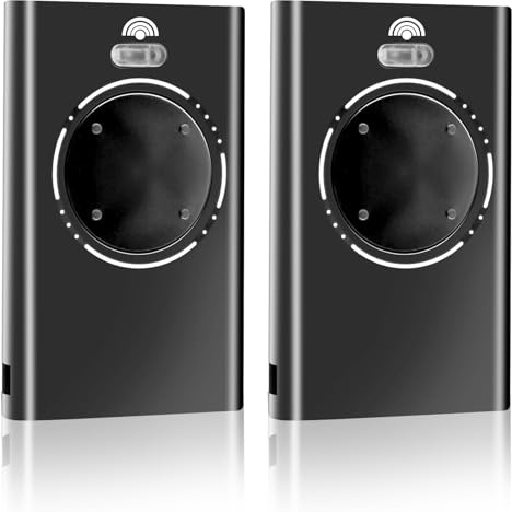 2pcs Fernbedienung Garagentor Handsender Garagentor Universal Handsender 868 mhz Handsender Garagentor Garagentor Fernschalter für Garagentor Tor Automatische Toröffnung Funk Fernbedienung (Schwarz)
