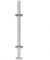 aleawol 110cm Stainless Steel Balustrade Posts Corner Post with Glass Clamps and Rubbers, for 8-12mm Glass, Railing Column for Outdoor Indoor Staircase Landing (Corner Post)