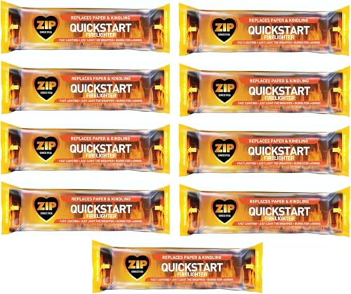 Zip Quick Start Firelighter, Pack of 9