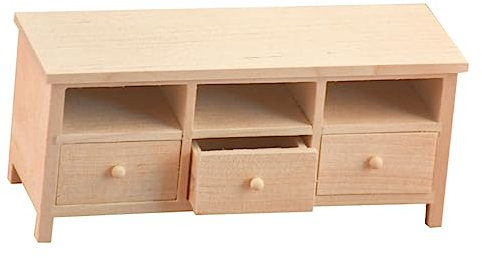 ibasenice 1stück Mini Tv Schrank Mit Dekoratives Möbel Für Miniatur Landschaften Handgefertigtes Design Für Miniaturliebhaber Und Kreative Deko