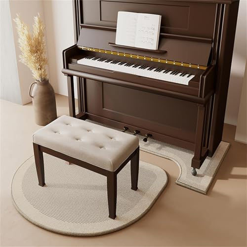 Hixingo Soundproof Rug for Piano, Sound Absorbing Carpet Can Noise Reduction Non-Slip TPR Floor Mat Dampening Pads for Upright Pianos Water Washable for Studio, Music Room (Simple Elegance,70*160cm)