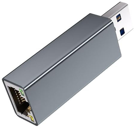 YIZITU Coupleur Ethernet USB 3.0 vers RJ45 femelle pour connexion de câble Cat7/Cat6/Cat5e
