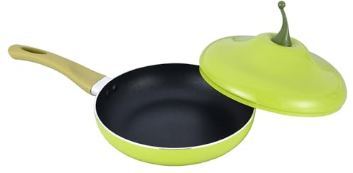 Pentola con coperchio, pentola per verdure e frutta, pentola con coperchio, per cucina a induzione, piani cottura, cottura a fuoco lento, friggere, zuppa di spaghetti