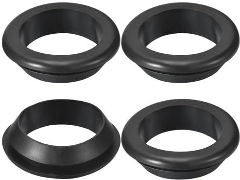 TA-VIGOR 4Pcs Rubber Grommets, 70mm ID 60mm Drill Hole Double Sided Hollow Wire Gasket Plug, Electrical Cable Hole Protectors for Office, Home, Automotive