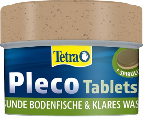 Tetra Pleco Tablets – Näringsrik fiskmat för alla växtätande bottenfiskar (t.ex. havskatt), 58 tabletter