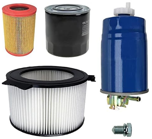 Inspektionspaket SET B 1x Luftfilter 1x Innenraumfilter (Pollenfilter) 1x Ölfilter 1x Kraftstofffilter 1x Ölablass-Schraube 1x Dichtring für Ölablass-Schraube