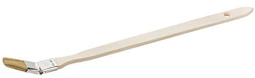 12 Heizkörperpinsel 25 mm Chinaborste hell Eckenpinsel Winkelpinsel Maler Pinsel Eck Lack zur Verarbeitung von lösemittelhaltigen Farben, Lacken und Lasuren