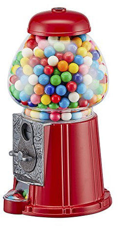 Balvi gumball machine American Dream Red Coin bank and dispenser for candy, gum, chocolates, nuts Wor