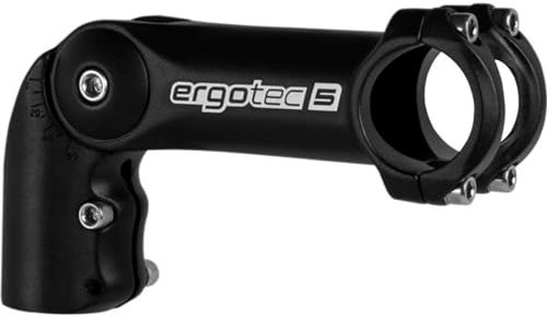 ergotec Unisex blæksprutte 2 Vorbau, Schwarz, Einheitsgröße EU