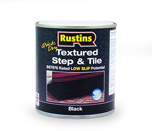 RUSTINS Textured Step & Tile Paint 500ml Black