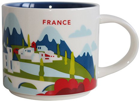 STARBUCKS Francia Mug YAH Usted está aquí Colección - 14 FL oz / 414 ml
