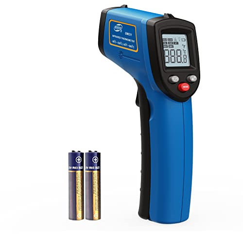 Termometro a Infrarossi Digitale Benetech, Pistola a Temperatura Laser Senza Contattato per Cucina, Forno Pizza, Barbecue, Frigorifero, HVAC, Cibo -58 to 986°F (-50 to 530℃)