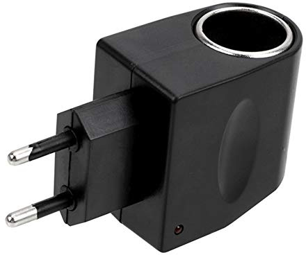 Adaptateur Secteur Universel Allume-Cigare 6W AC à DC, Convertisseur d'Alimentation 110V-220V avec Prise UE pour Voiture et Camion