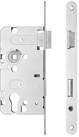 SOTECH Einsteckschloss Profilzylinder links für Zimmertür Falle + Riegel