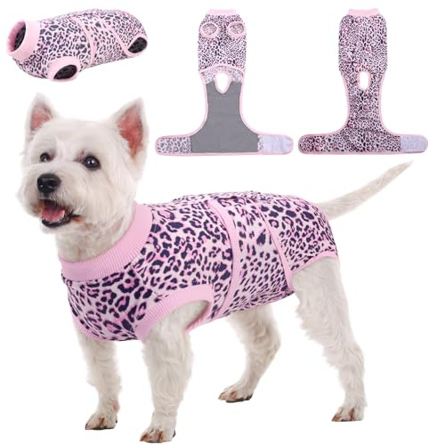 Kuoser återhämtningsdräkt för hund, återhämtning av hundar passar för kvinnlig spay och manlig neuter, hundbody för efterkirurgi efter operation efter användning, valppost kroppsväst förhindrar slick