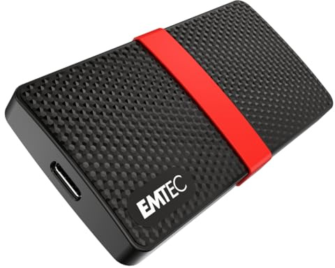 Emtec ECSSD2TX200 tragbare SSD – 3.1 Gen1 – Kollektion X200 Power Plus – 3D NAND – 2 Tera