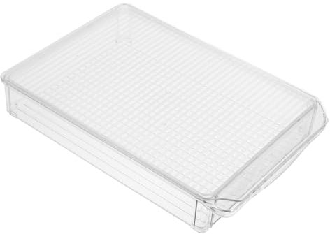 LABRIMP Contenedor Apilable De Almacenamiento De Alimentos Frescos Caja Organizador Transparente Para Frigorífico Para Frutas y Verduras Ahorra Espacio y Mantiene La Frescura