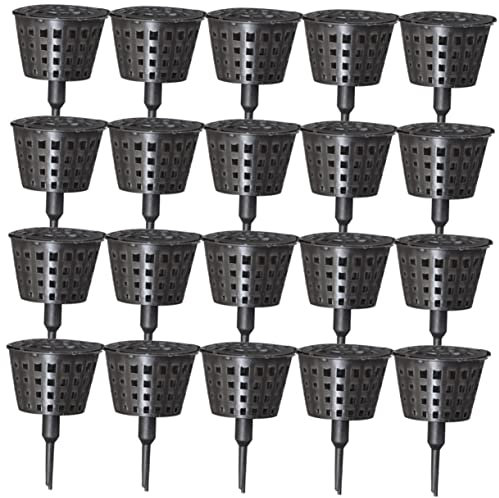 VANZACK Caja de Fertilizante para Plantas de Jardín, 30 Piezas de Plástico Negro, Fácil de Usar y Protege el Abono de Fauna y Viento, Adecuado para Jardinería