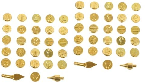 Lurrose 2 Sätze Pyrographie-werkzeugsatz Vorlage Für Brennende Zahlen Brennende Tipps Diy-gravierwerkzeug Brennende Spitze Für Diy Tipp Zum Brennen Von Zahlen Arbeit Suite Geprägt Metall