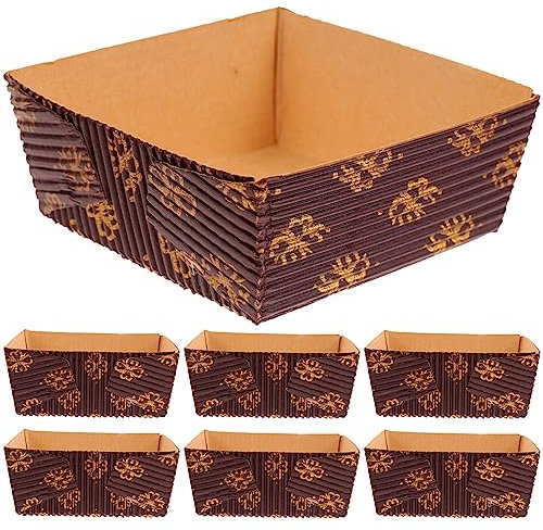 Amosfun 25pièces Moules à Gâteau Papier Huile De Pans à Gâteau Papier Chaleur Pour Boulangeries Et Cuisine Maison