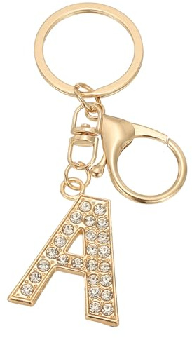 PATIKIL Initialen Charm Schlüsselanhänger Glitzer Strasssteine, Rhinestone Schlüsselanhänger A-Z Buchstaben Anhänger für Taschen Handtaschen Schlüssel Geldbörsen Schulranzen Rucksack