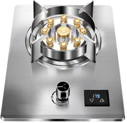 THEGA Stufa A Gas - Fornello da Campeggio, Stufe da Campeggio in Acciaio Inossidabile, Stufa A Gas per Uso Domestico con Funzione Timer, Bruciatore Regolabile A Gas da Cucina(NG)
