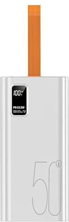 POWER BANK 50000 MaH FAST CHARGER 22.5 W (WHITE)