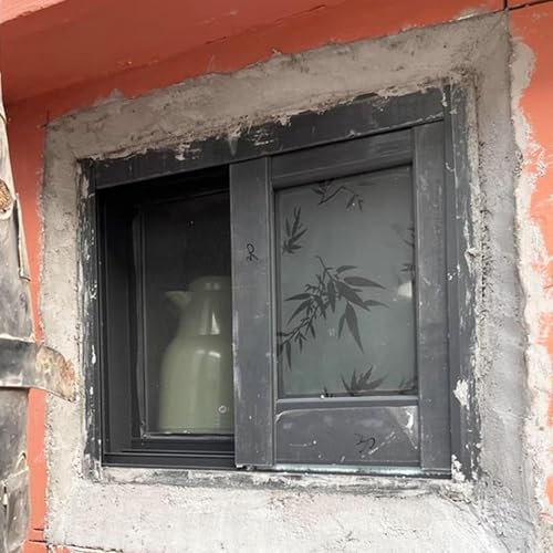 Schiebefenster aus Aluminium für rostbeständige Ersatz-Kellerfenster, Aluminiumrahmen, Haushaltsfenster für Hühnerstall, Dachboden, 100 x 50 cm