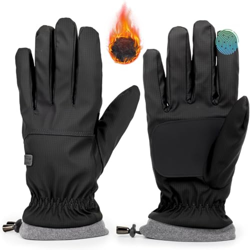 Guantes de invierno,guantes de invierno impermeables para hombres y mujeres, guantes y cálidos para pantalla táctil, guantes de ciclismo para equitación, correr, motocicleta, senderismo, ciclismo