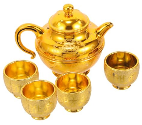 TOPBATHY Buddhistischer Opferbecher Pp Kunststoff Ritueller Wasseropferbecher Tempel Zubehör 5 Stück